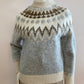Large knit wool grijs