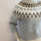Large knit wool grijs