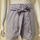 Short lila stripe C169
