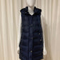 Sleeveless puffer jacket with hood Marine Blauw