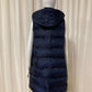 Sleeveless puffer jacket with hood Marine Blauw