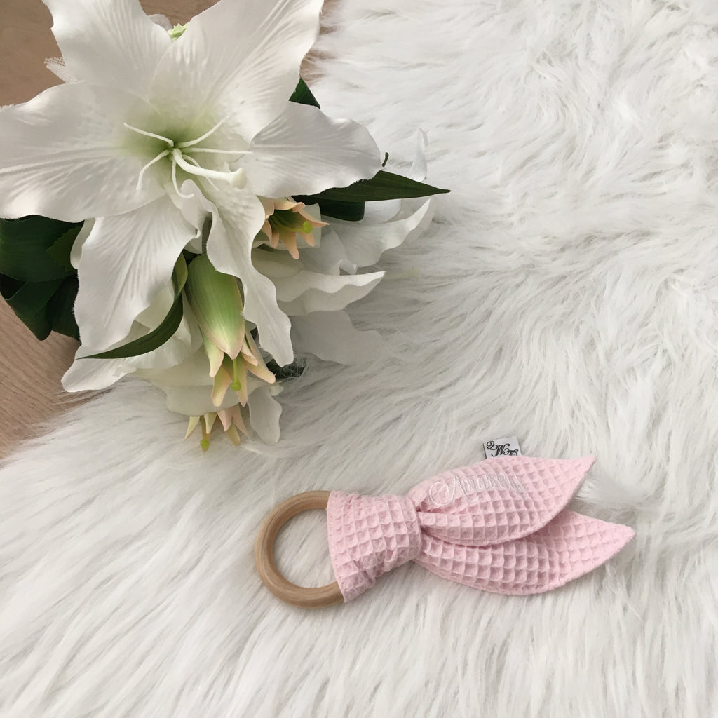 Bijtring Wafel lichtroze