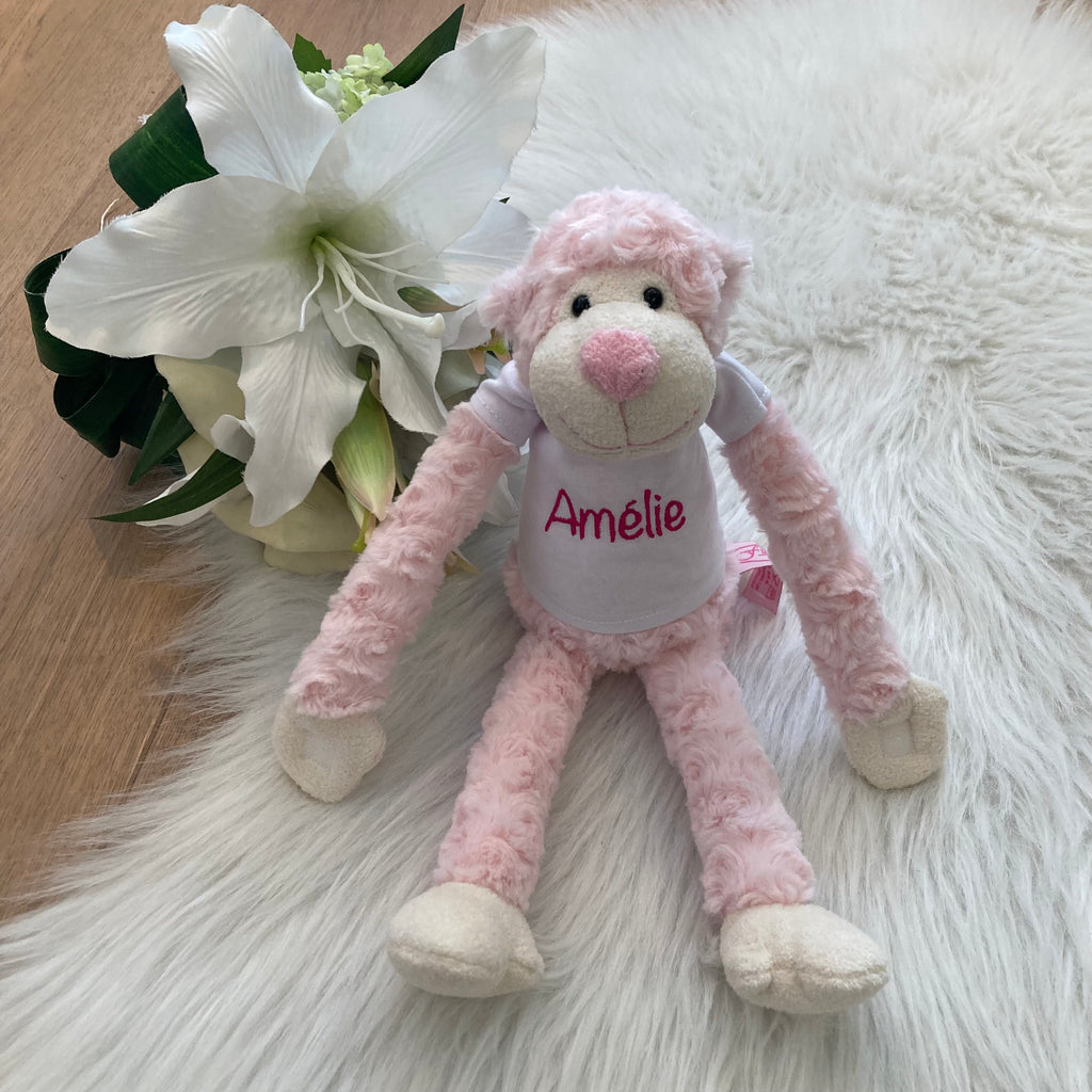 Slingeraap 45cm lichtroze