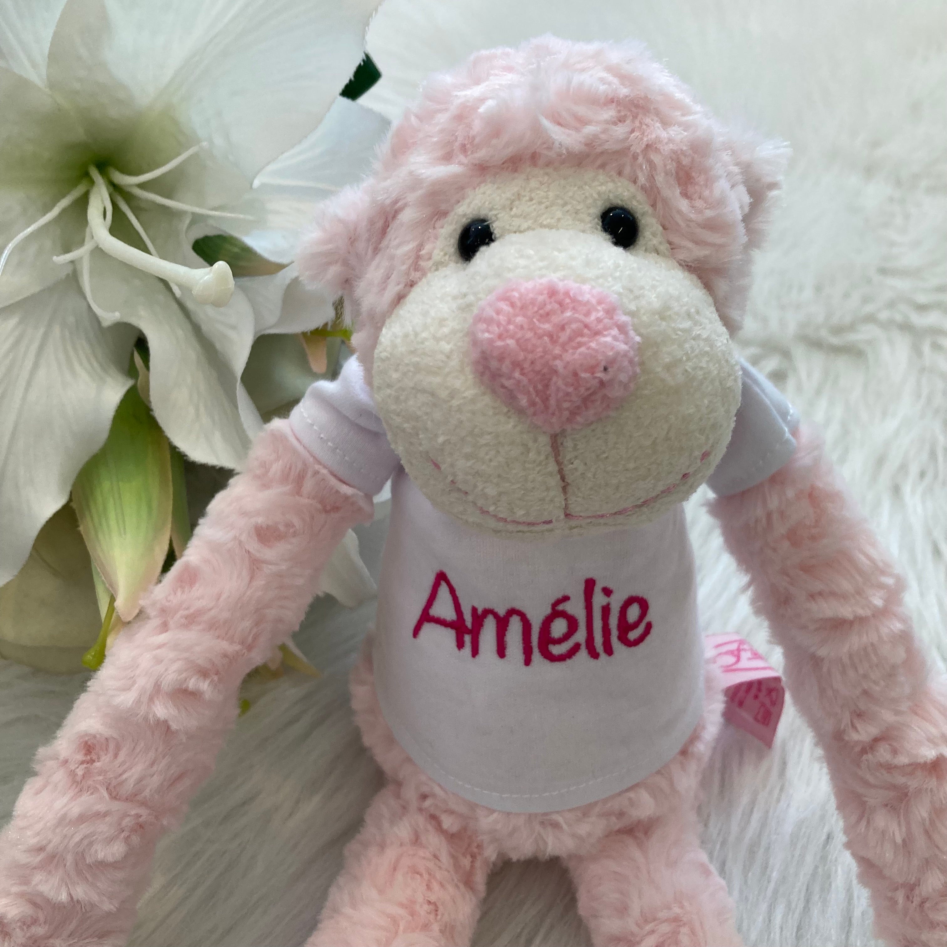 Slingeraap 45cm lichtroze