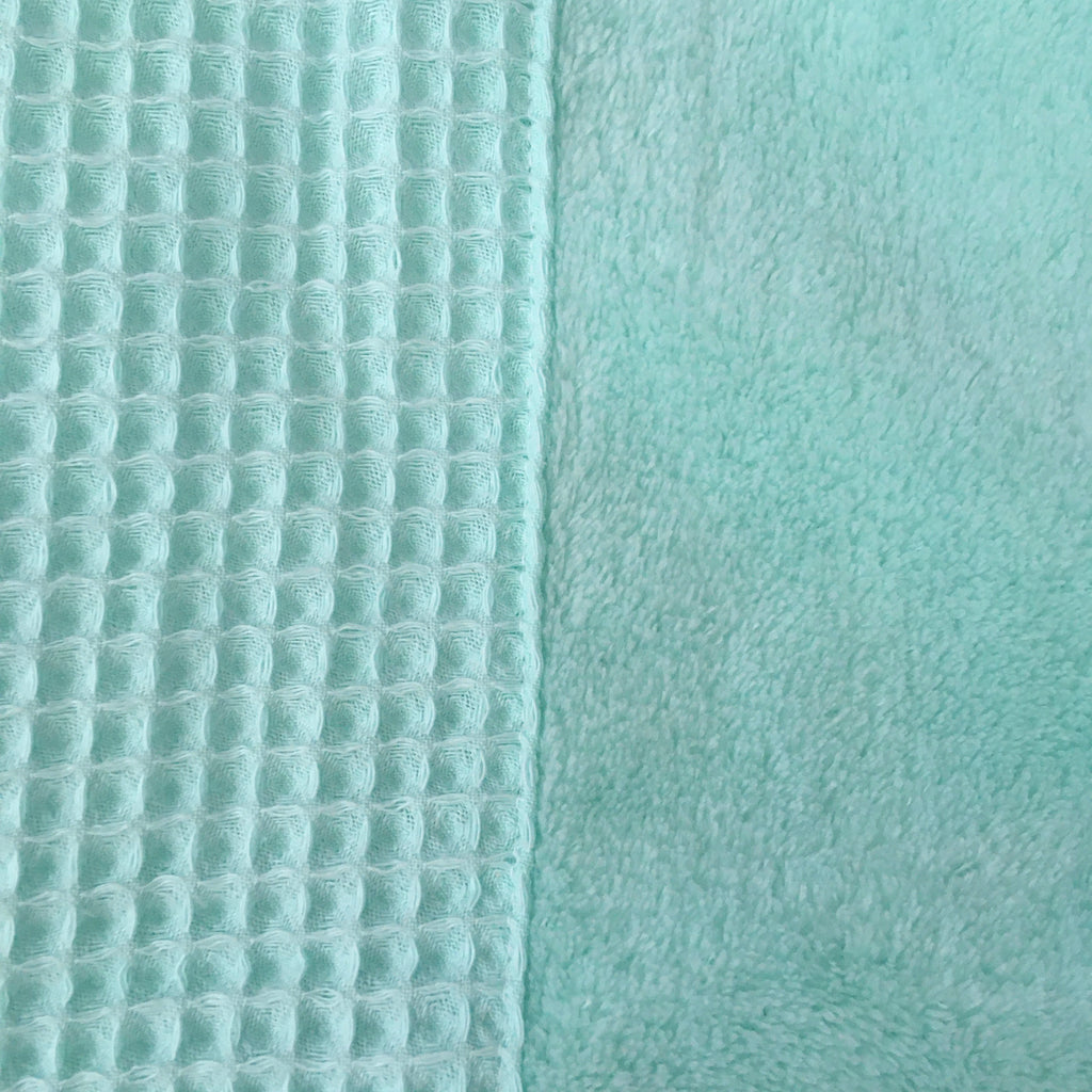 Hoes verzorgingskussen wafel munt /fleece munt