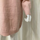 Sweater dress ruffles pink