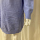 Sweater dress ruffles Blue