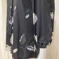 Blouse black leaf