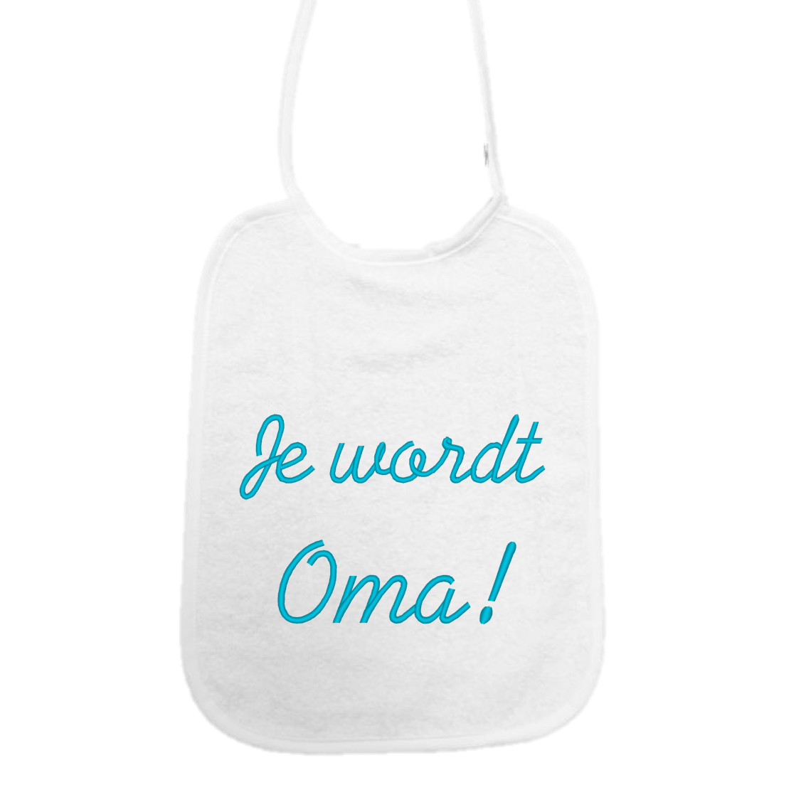 Slabbetje “Je wordt oma” – Zwangerschapsaankondiging cadeau – Baby slab katoen