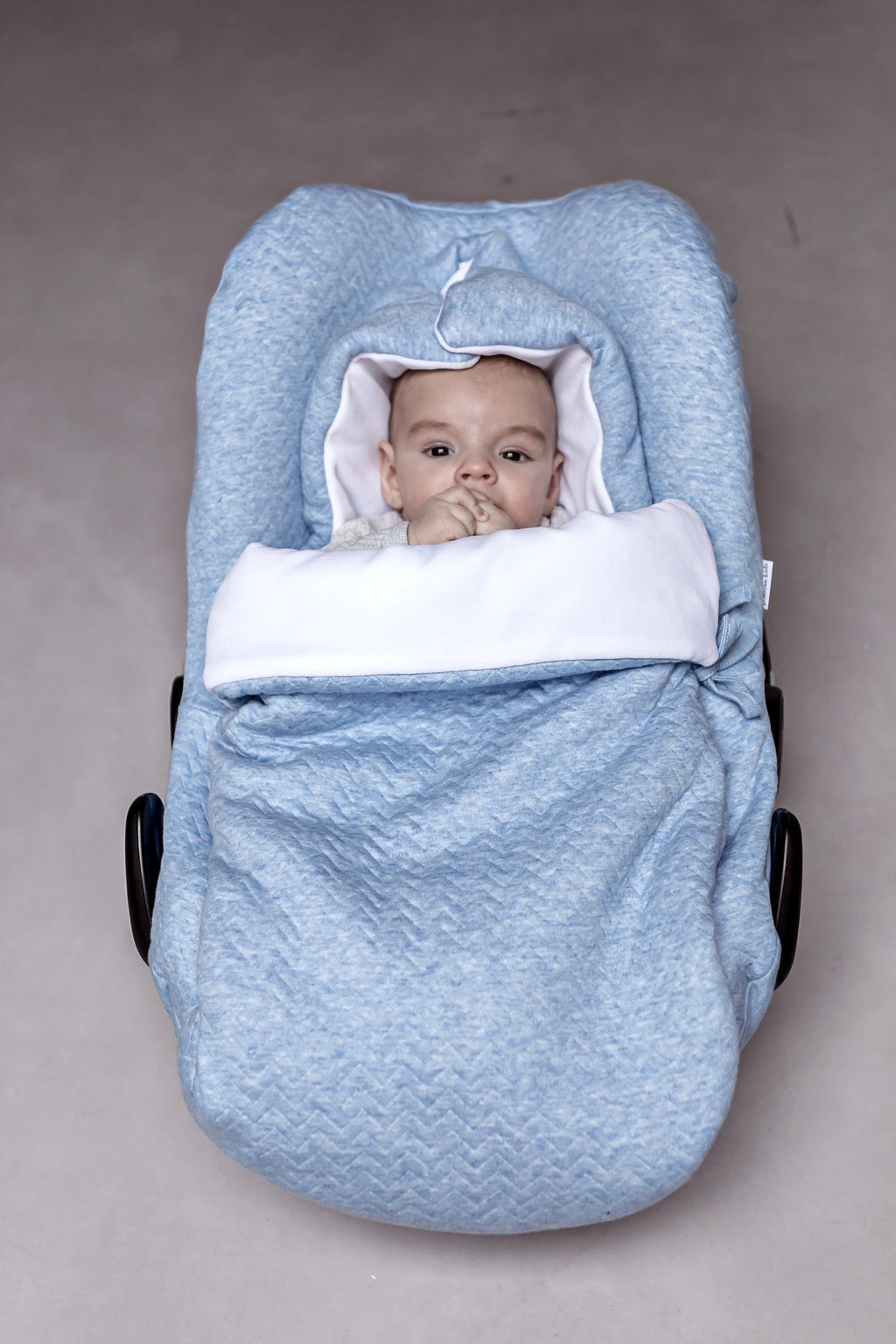 Voetenzak Chevron Denim Blue