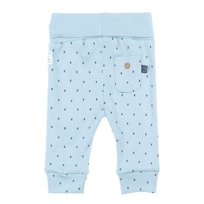 Broek AOP - Mini Person blauw