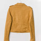 Suede biker jacket