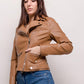 Biker jacket Camel