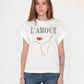 T-shirt with pattern Amour