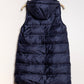 Sleeveless puffer jacket with hood Marine Blauw