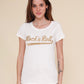 T-shirt Rock and roll goud