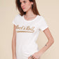 T-shirt Rock and roll goud