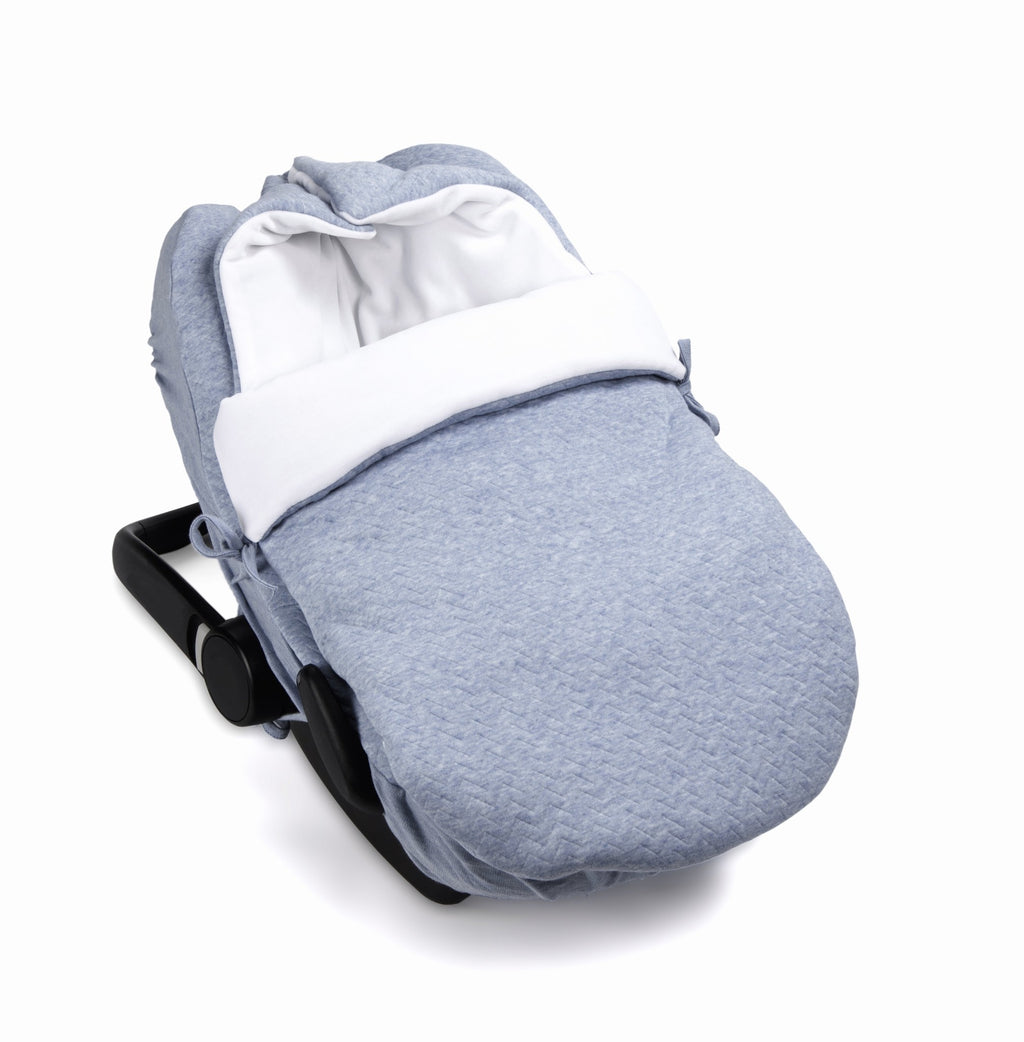 Voetenzak Chevron Denim Blue