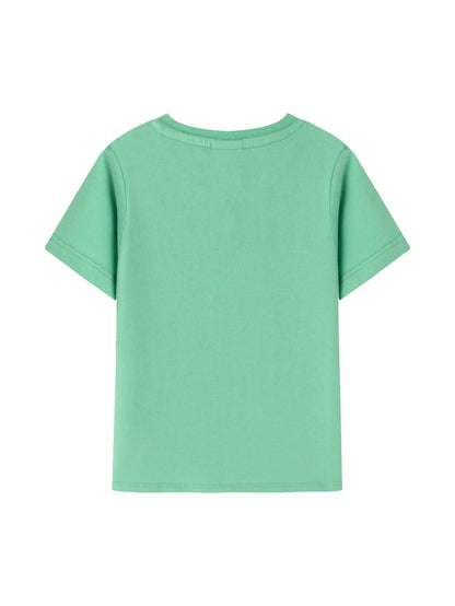 Lichtgroen t-shirt met korte mouwen
