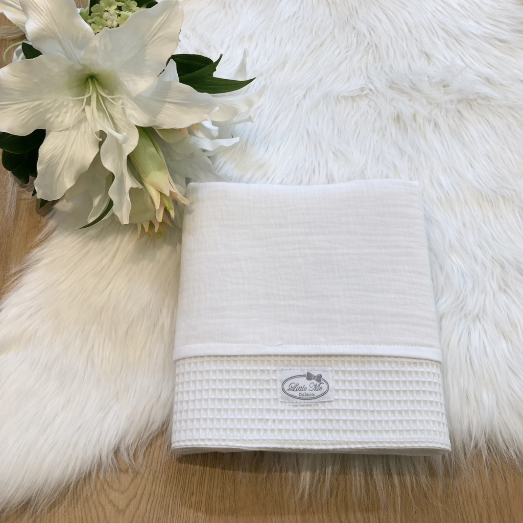 Warm Wafel Zomerdekentje met naam | Gepersonaliseerde | Soft Cloud