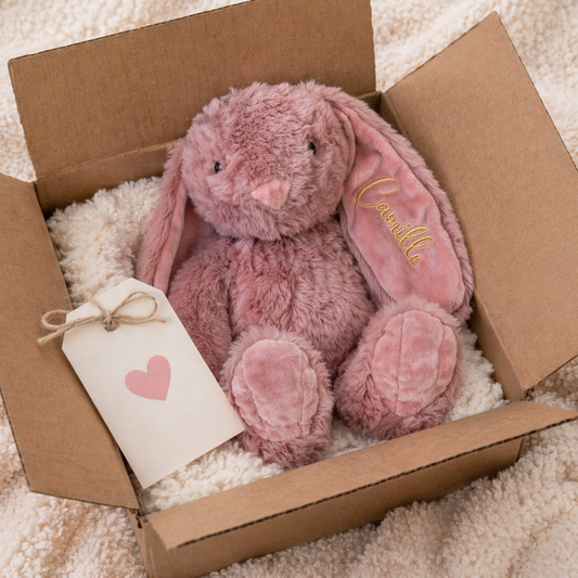 Rosie Bunny met naam | Gepersonaliseerde