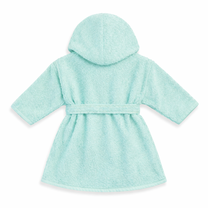 Baby badjas met naam | Gepersonaliseerde | soft mint