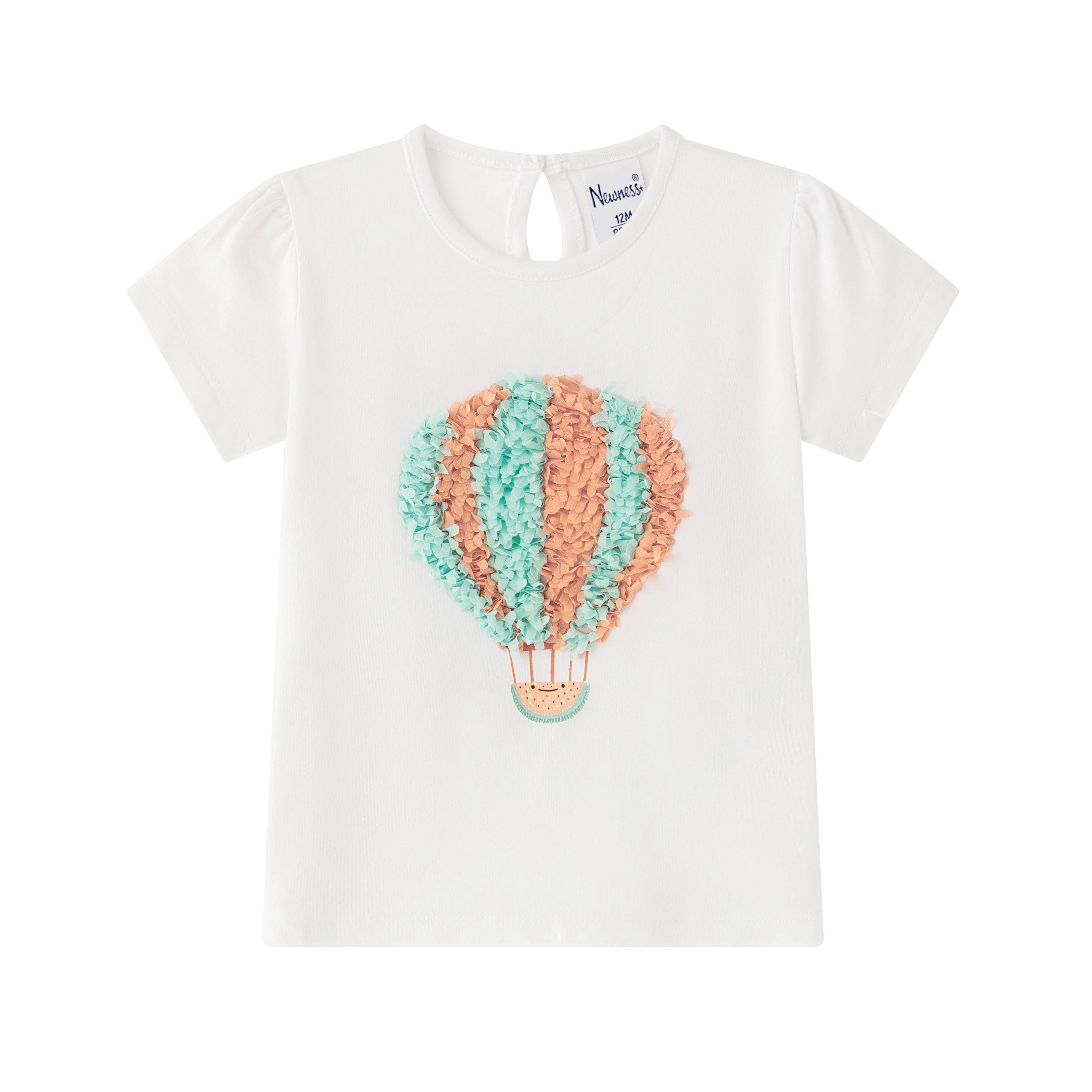 T-shirt met luchtballon voor babymeisjes