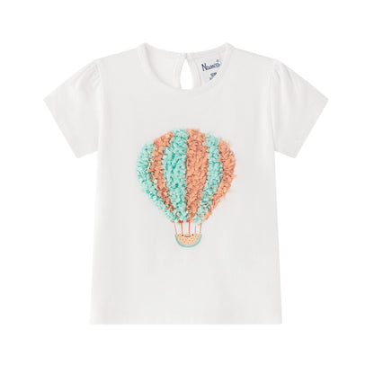 T-shirt met luchtballon voor babymeisjes