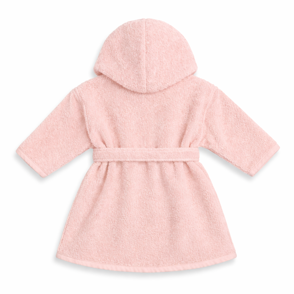 Baby badjas met naam | Gepersonaliseerde | Powder blush