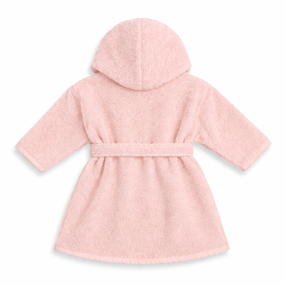 Baby badjas met naam | Gepersonaliseerde | Powder blush