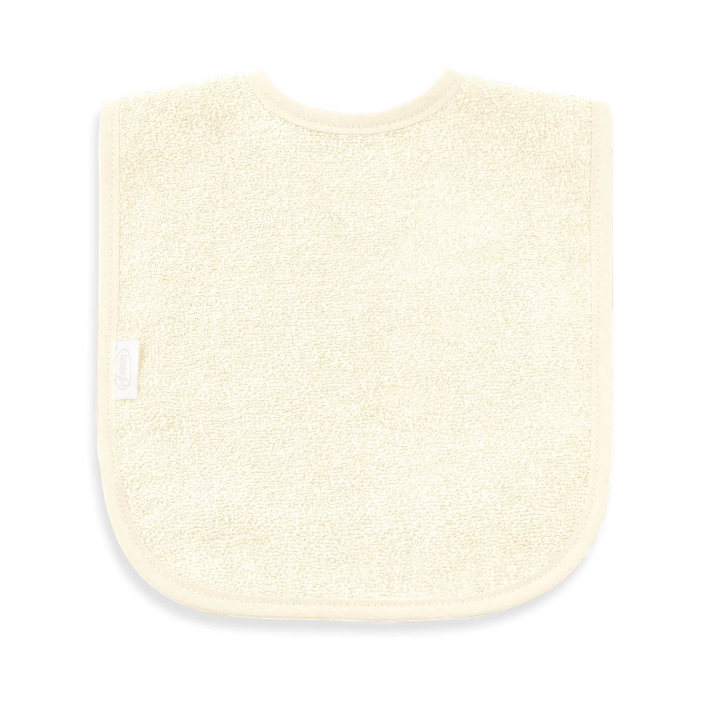 Slab met naam | Gepersonaliseerde baby slab katoen | Vanilla Milk