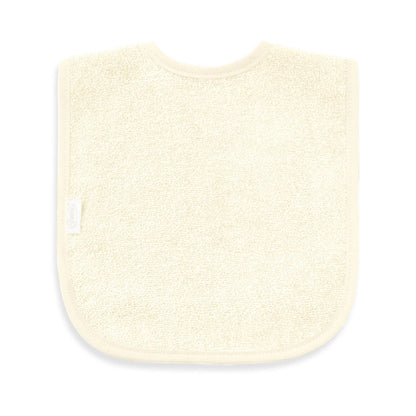 Slab met naam | Gepersonaliseerde baby slab katoen | Vanilla Milk