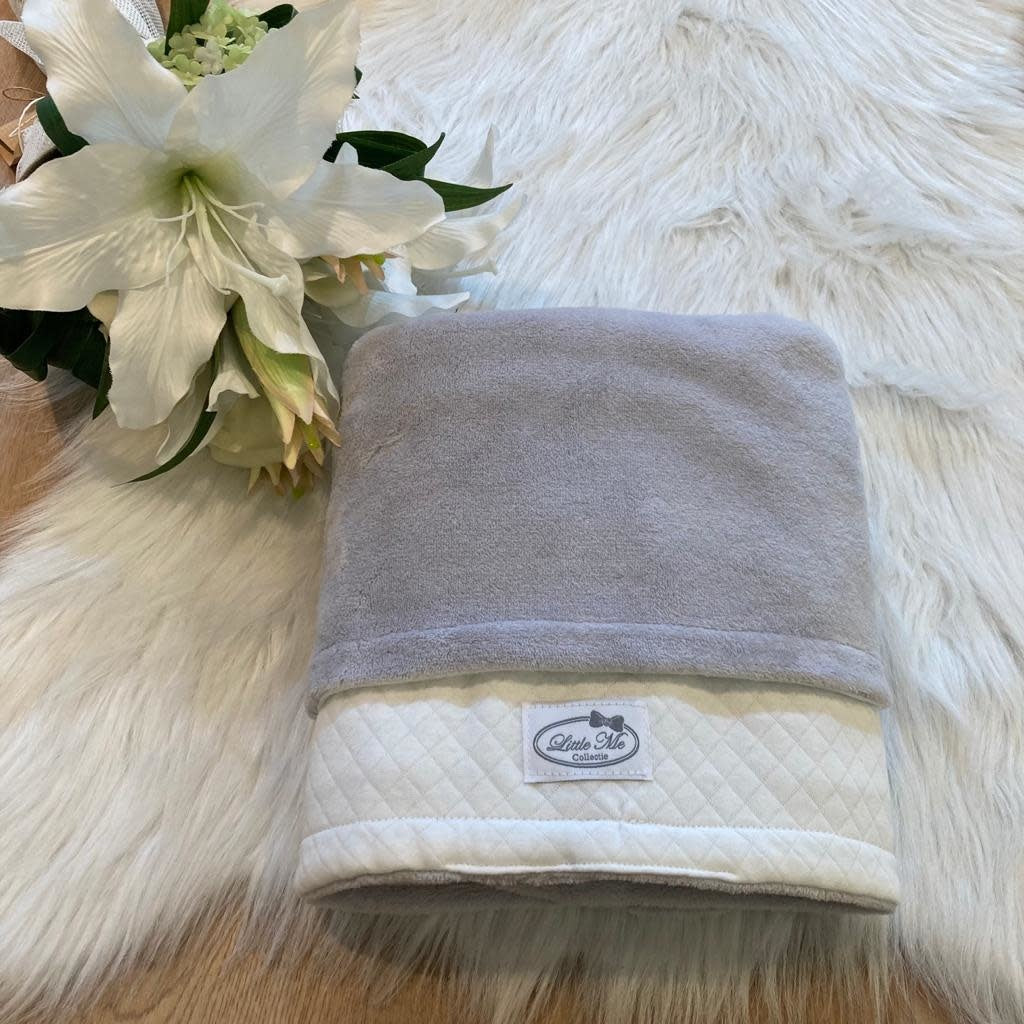 Winterdeken sweet diamond Ecru/grijs