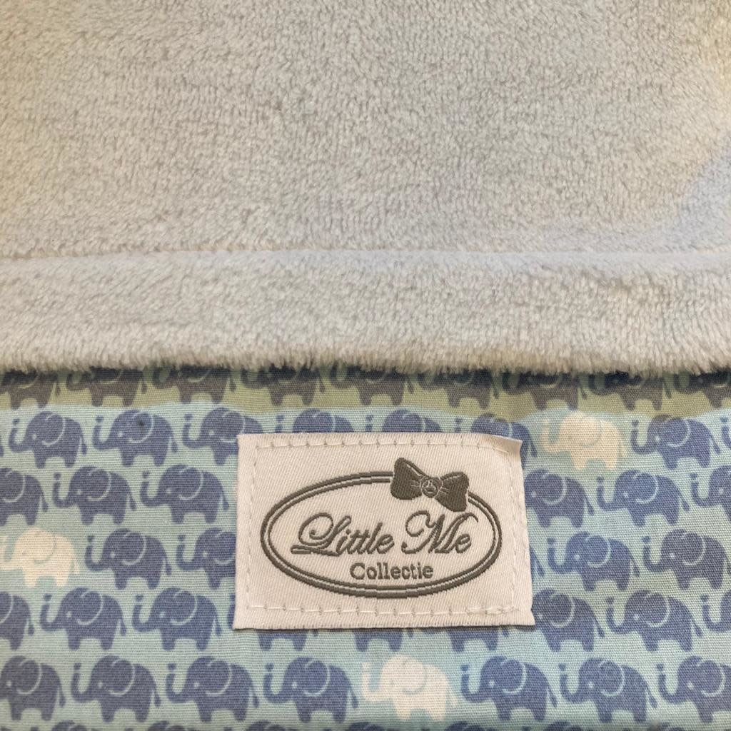 Winterdeken Mini Elefants blauw