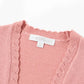 Roze gilet open