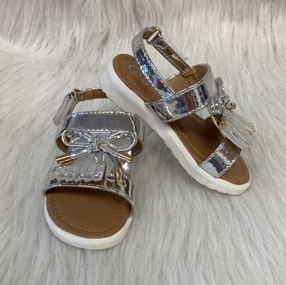 Sandaaltjes met Franges zilver