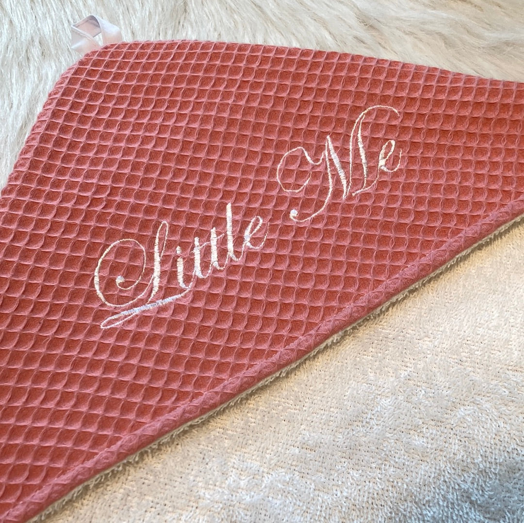 Babycape waffel koraal