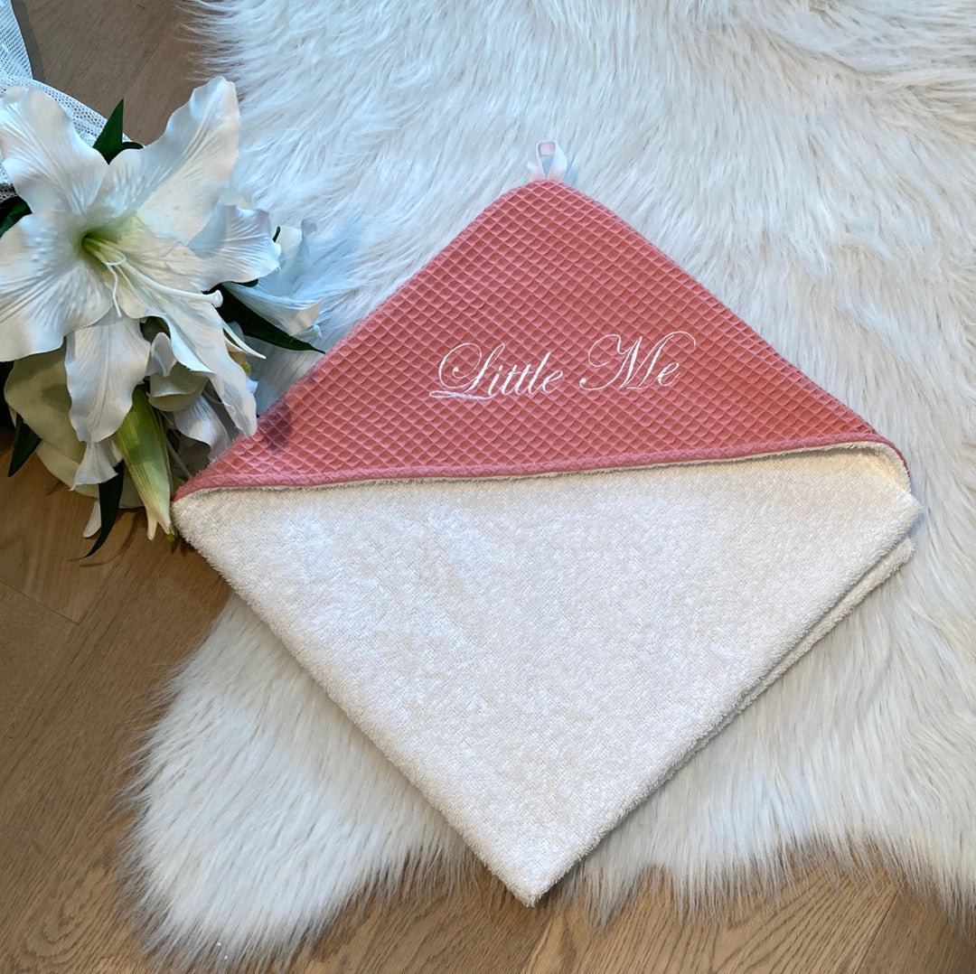 Babycape waffel koraal