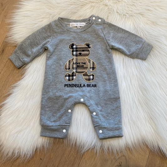 Babypakje teddy grijs