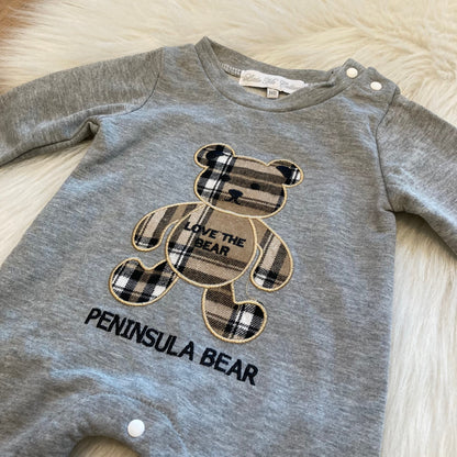 Babypakje teddy grijs