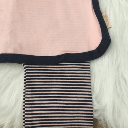 Legging met rokje lichtroze/Marine
