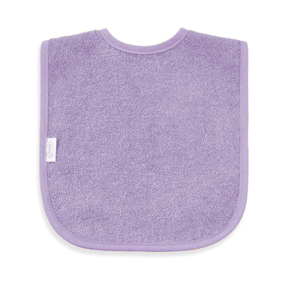 Slab met naam | Gepersonaliseerde baby slab katoen | Soft Lavender