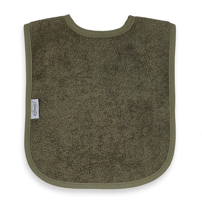 Slab met naam | Gepersonaliseerde baby slab katoen | Wild Khaki