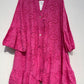 Embroidered Dress fuchia