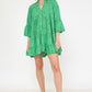 Embroidered Dress groen