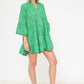 Embroidered Dress groen