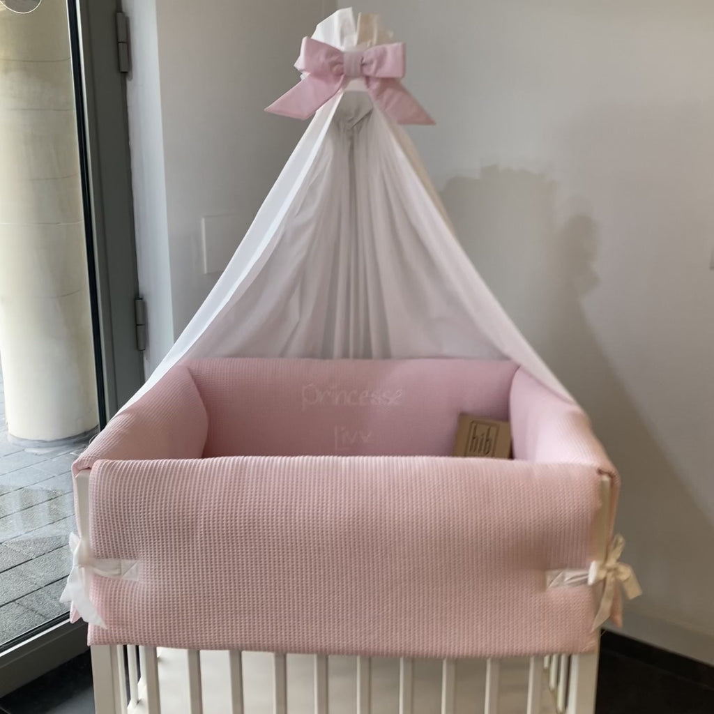 Parkomranding met overslag + inlegger + hemel wafel lichtroze