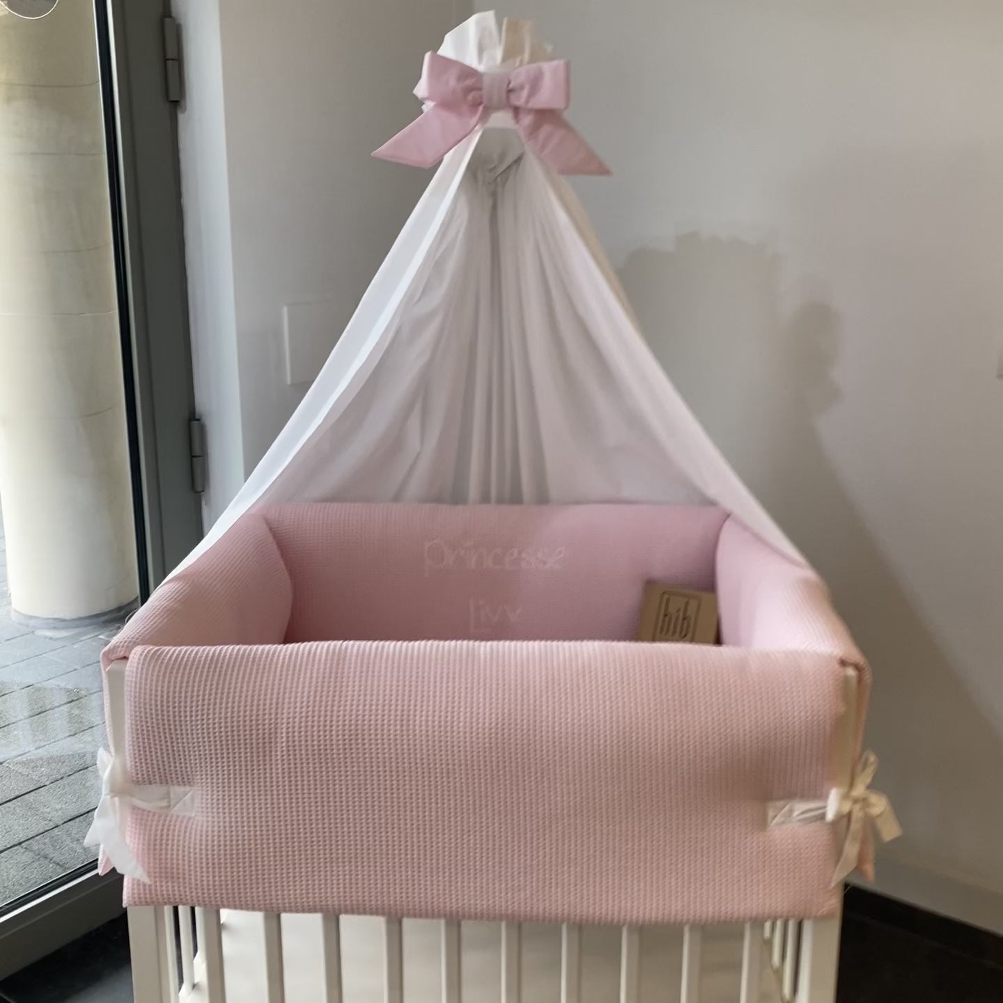 Parkomranding met overslag + inlegger + hemel wafel lichtroze