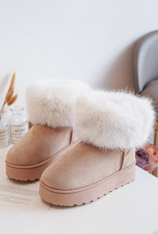Boots Fluffy beige