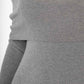 Off Shoulder Sweater Dress grijs